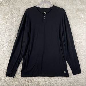 Vuori Shirt Pullover Mens XXL Black Long Sleeves